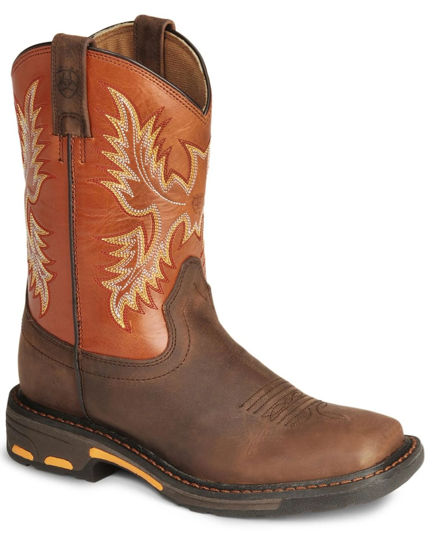 Ariat Boys' Earth Workhog Western Boots - Broad Square Toe 3 Ariat Boys' Earth Workhog Western Boots - Broad Square Toe