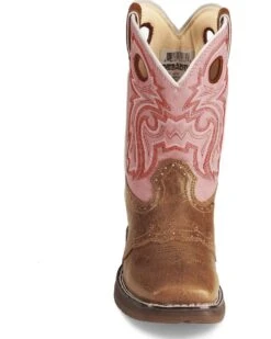 Durango Girls' Western Boots - Square Toe -Children Boots Store 053748 22 FT