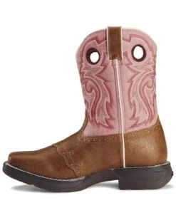 Durango Girls' Western Boots - Square Toe -Children Boots Store 053748 22 LT