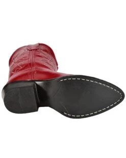 Old West Girls' Red Leather Western Boots - Pointed Toe -Children Boots Store 053C67 70 BM