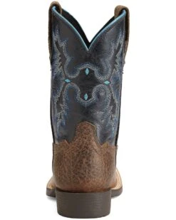 Ariat Boys' Tombstone Western Boots - Broad Square Toe -Children Boots Store 053D31 B8 BK