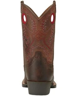 Ariat Boys' Rough Stock Western Boots - Square Toe -Children Boots Store 053F36 41 BK