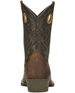 Ariat Boys' Roughstock Western Boots - Square Toe 11 Ariat Boys' Roughstock Western Boots - Square Toe -Children Boots Store 053L88 41 BK