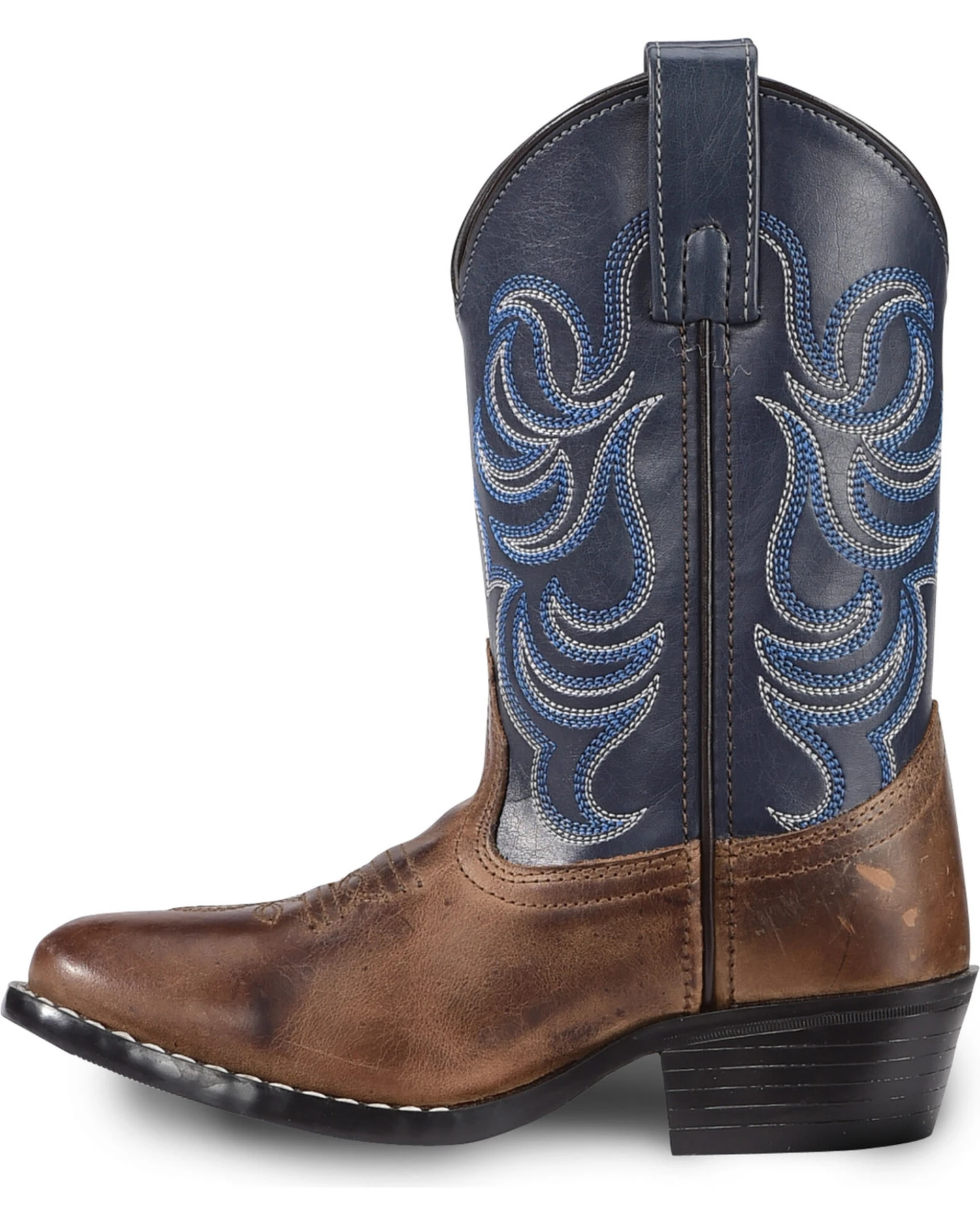 Cody James Boys' Two-Tone Embroidered Western Boots - Round Toe 5 Cody James Boys' Two-Tone Embroidered Western Boots - Round Toe - Image 3