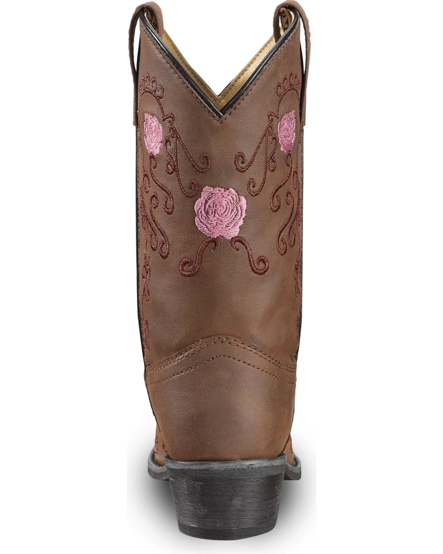Shyanne Girls' Floral Embroidered Western Boots - Pointed Toe 9 Shyanne Girls' Floral Embroidered Western Boots - Pointed Toe - Image 7
