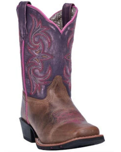 Dan Post Girls' Majesty Western Boots - Square Toe