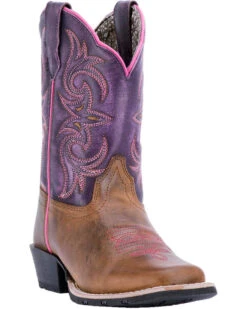 Dan Post Little Girls' Majesty Western Boots - Square Toe