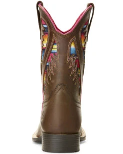 Ariat Girls' VentTEK Quickdraw Serape Western Boots - Broad Square Toe -Children Boots Store 2000258944 200 P3