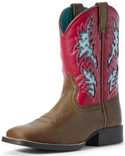 Ariat Little Girls' Homestead VentTEK Western Boots - Broad Square Toe