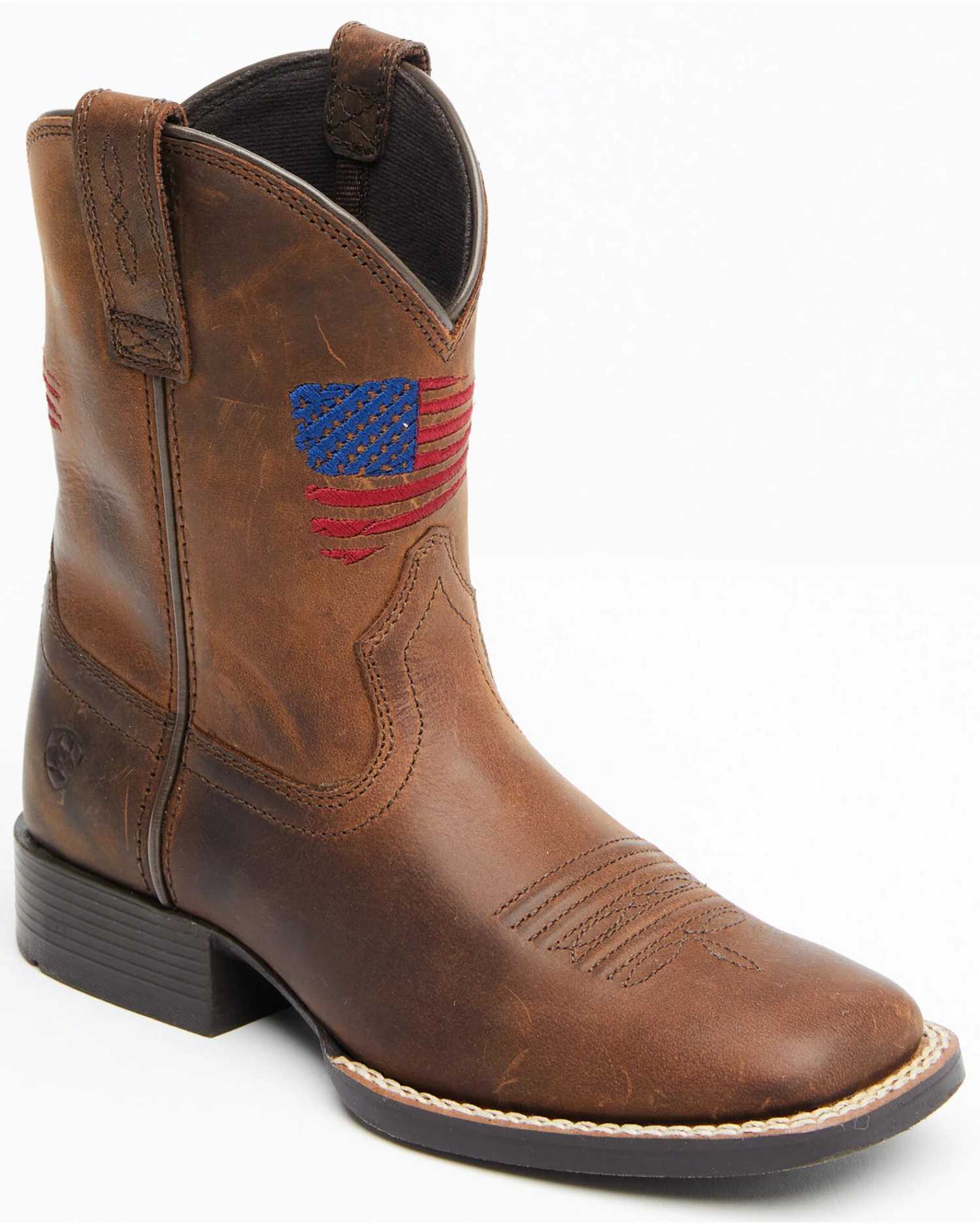 Ariat Boys' American Pride Western Boots - Square Toe 3 Ariat Boys' American Pride Western Boots - Square Toe