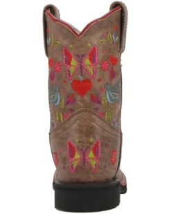 Dan Post Girls' Embroidered Western Boots - Broad Square Toe -Children Boots Store 2000381636 251 P5