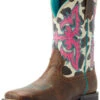 Ariat Girls' Lonestar Rowdy Western Boots - Broad Square Toe -Children Boots Store 2000384872 200 P1