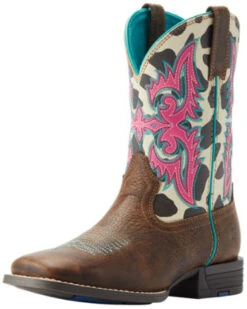 Ariat Girls' Lonestar Rowdy Western Boots - Broad Square Toe