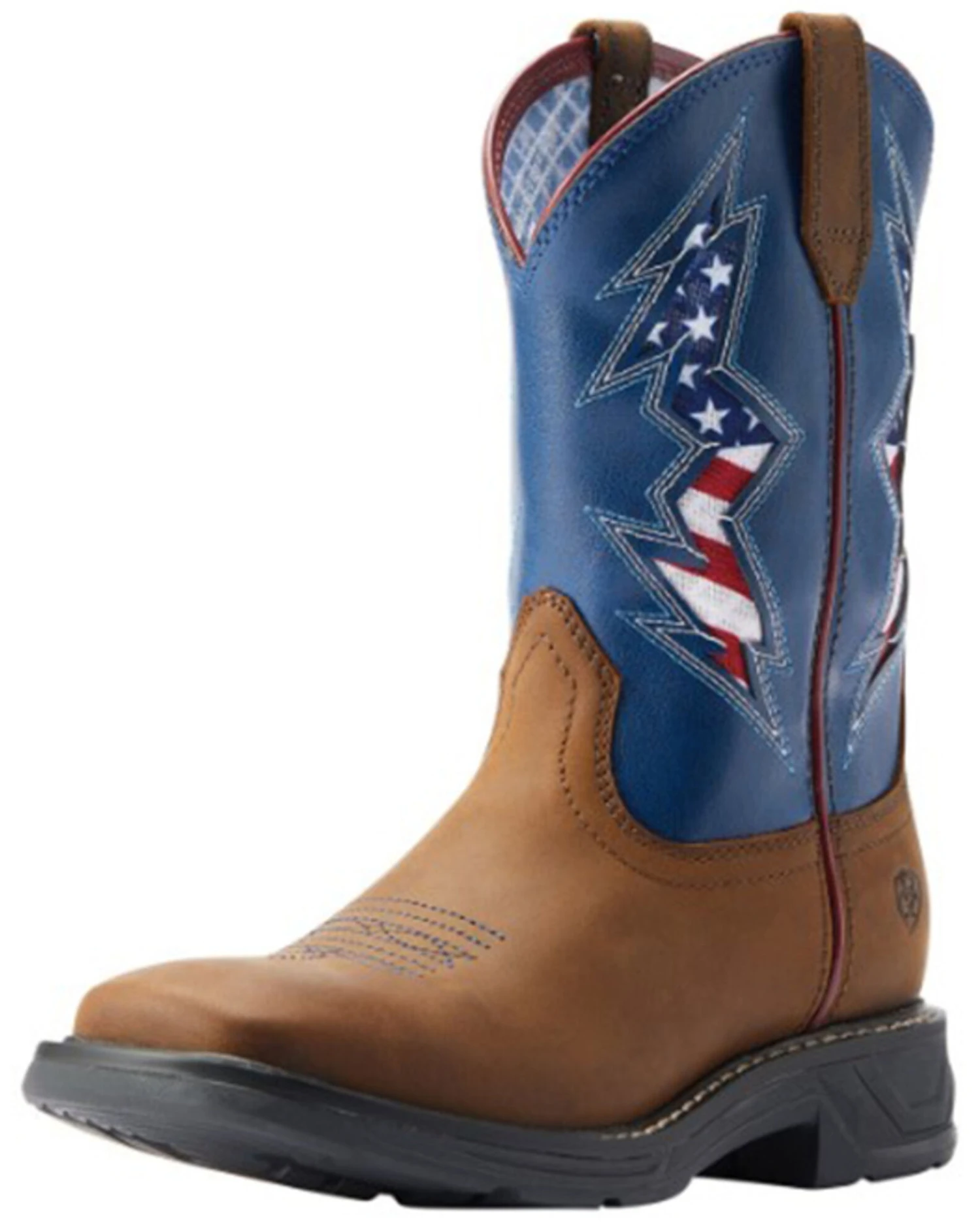 Ariat Boys' Workhog XT VentTEK Bolt Western Boots - Broad Square Toe 3 Ariat Boys' Workhog XT VentTEK Bolt Western Boots - Broad Square Toe